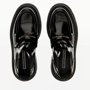 Alexander Wang carter platform loafer boot in leather